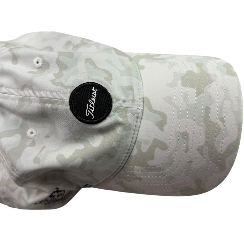 Titleist golf Hat White Tan Camo Camouflage Size Adult S/M